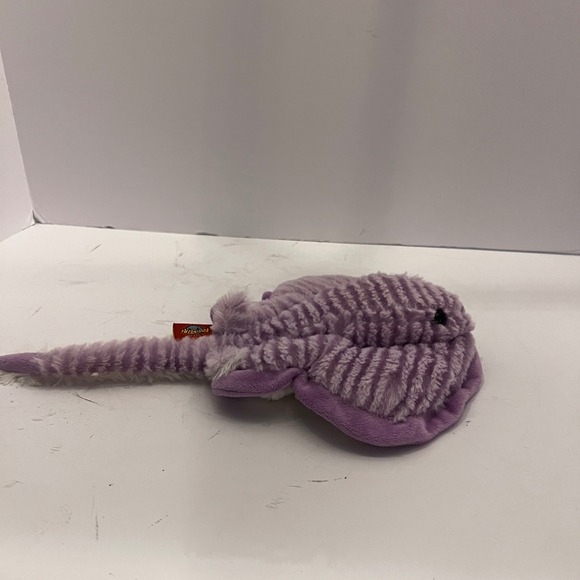 Adventure Planet Plush Purple White Stingray marine stuffed animal Rare - Picture 7 of 8
